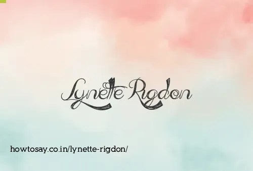 Lynette Rigdon
