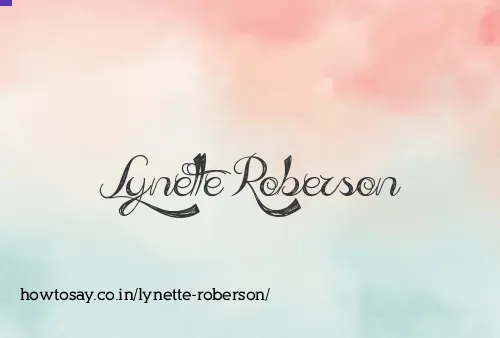 Lynette Roberson