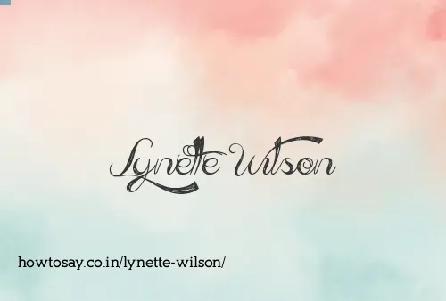 Lynette Wilson