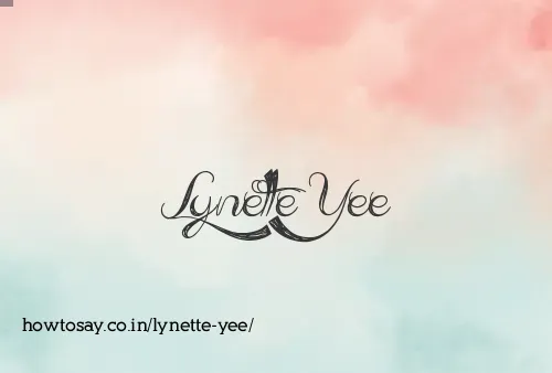 Lynette Yee
