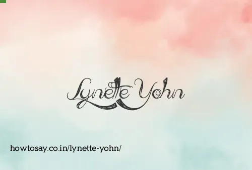 Lynette Yohn