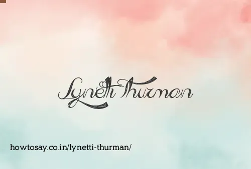 Lynetti Thurman