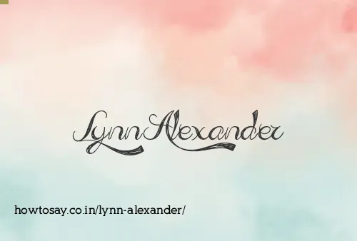 Lynn Alexander