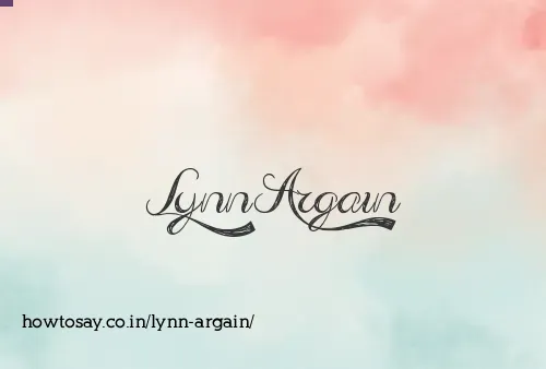 Lynn Argain