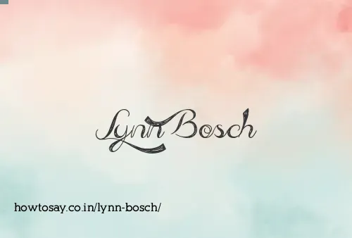 Lynn Bosch