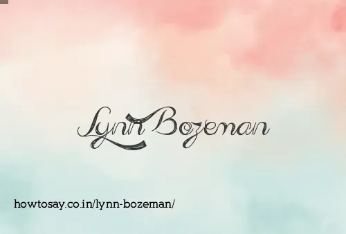 Lynn Bozeman