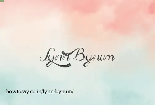 Lynn Bynum
