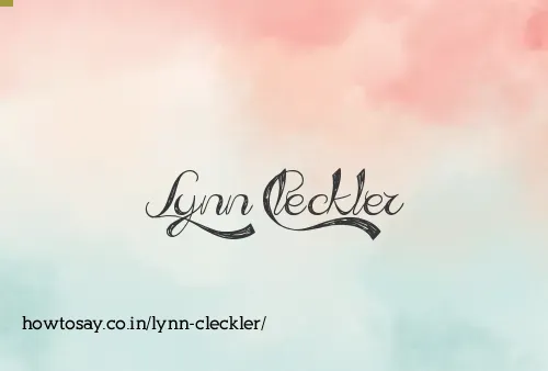 Lynn Cleckler