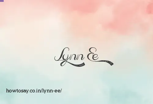 Lynn Ee