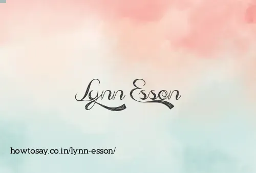 Lynn Esson