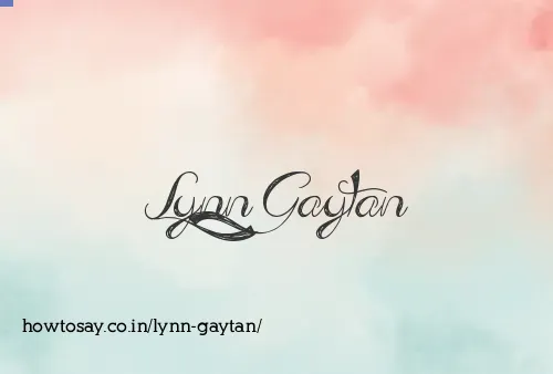 Lynn Gaytan