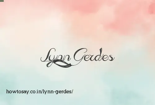 Lynn Gerdes