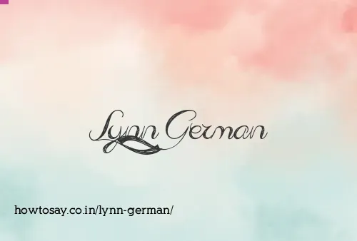 Lynn German
