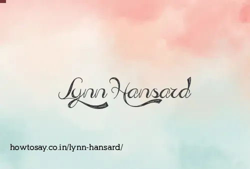 Lynn Hansard