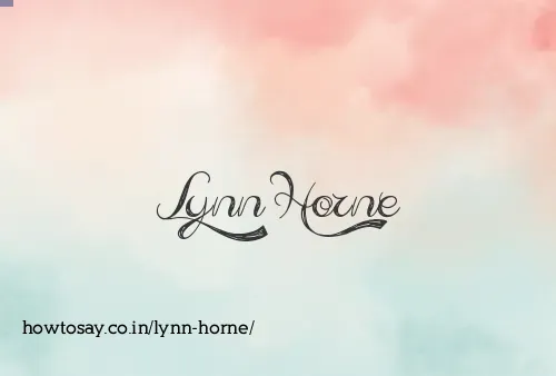 Lynn Horne