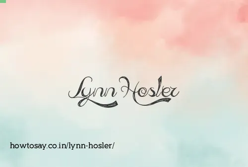 Lynn Hosler