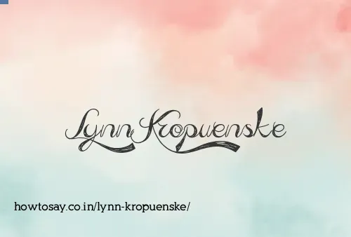 Lynn Kropuenske