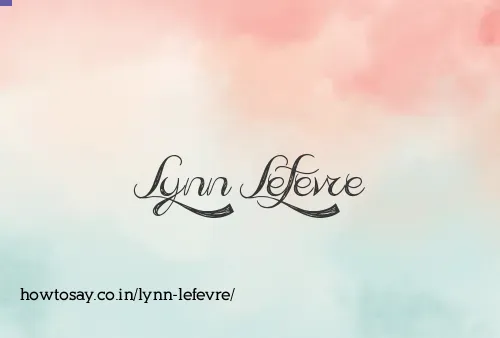 Lynn Lefevre