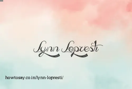 Lynn Lopresti