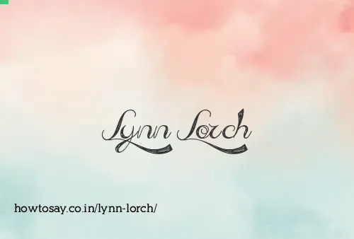 Lynn Lorch