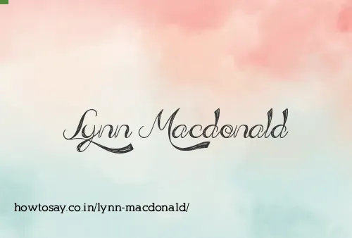 Lynn Macdonald