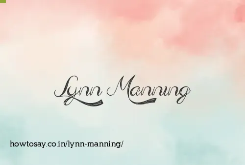 Lynn Manning