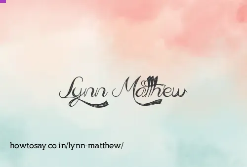 Lynn Matthew