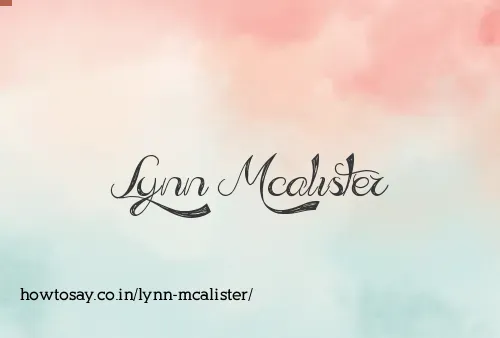 Lynn Mcalister