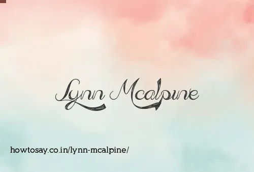 Lynn Mcalpine