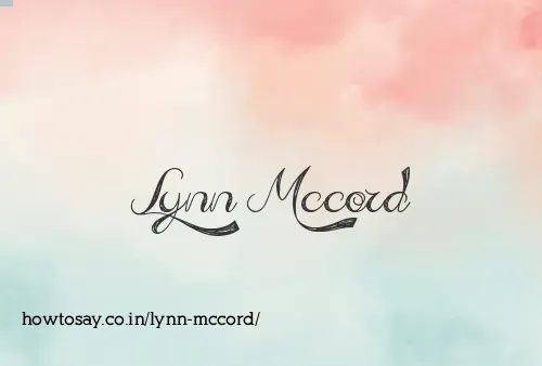 Lynn Mccord