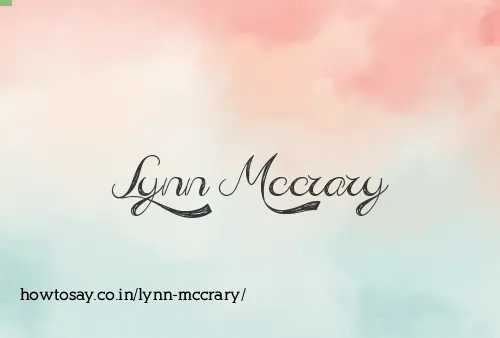 Lynn Mccrary