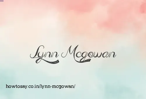 Lynn Mcgowan