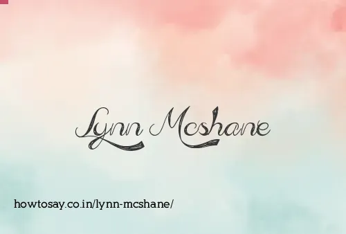 Lynn Mcshane