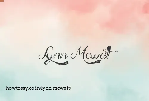 Lynn Mcwatt