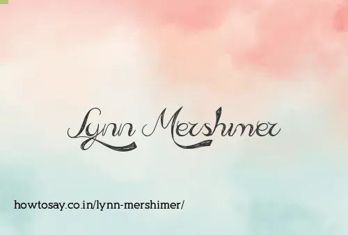 Lynn Mershimer