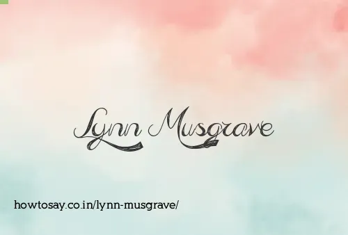 Lynn Musgrave