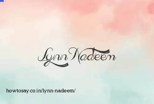 Lynn Nadeem