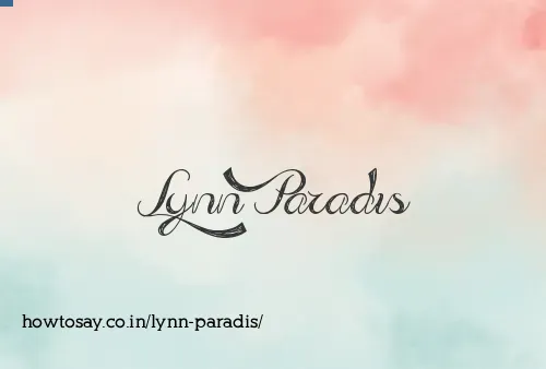 Lynn Paradis