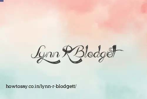 Lynn R Blodgett