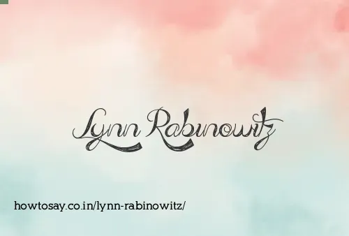 Lynn Rabinowitz