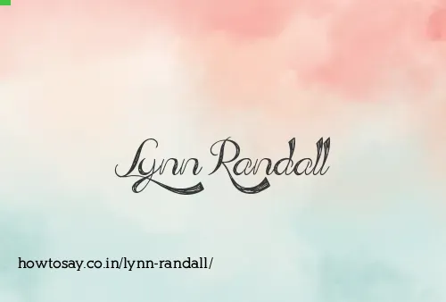 Lynn Randall