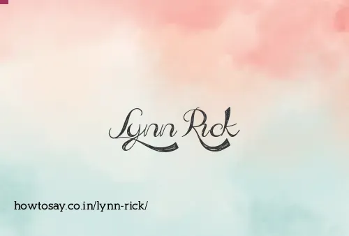 Lynn Rick