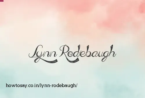 Lynn Rodebaugh