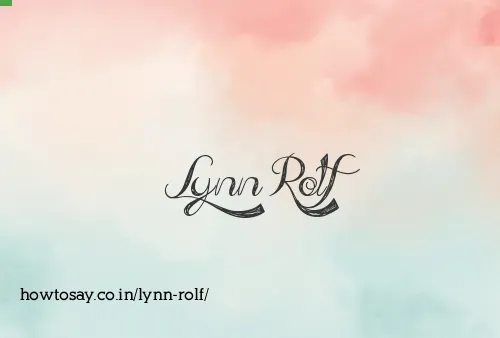 Lynn Rolf