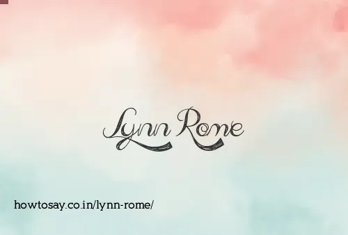 Lynn Rome