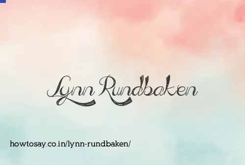 Lynn Rundbaken