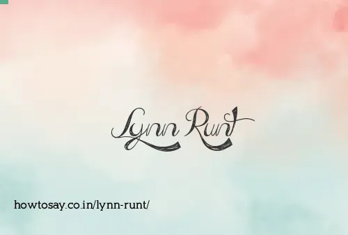 Lynn Runt