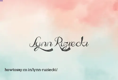 Lynn Ruziecki