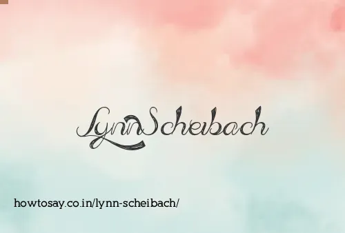 Lynn Scheibach