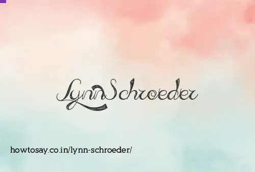 Lynn Schroeder